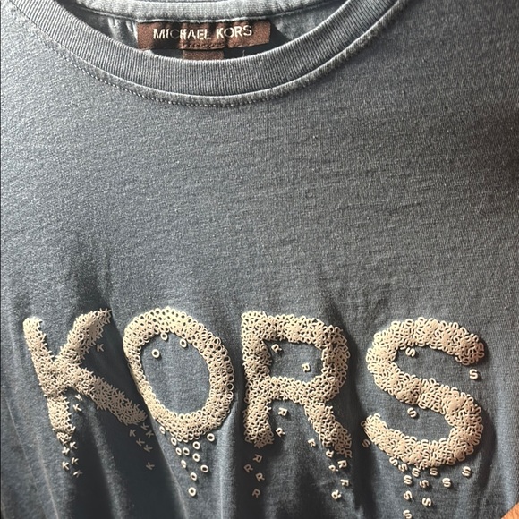 NEW Michael Kors Blue Long Sleeve Top - Picture 5 of 5